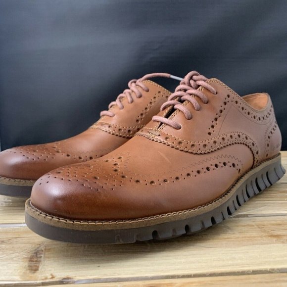 Cole Haan ZeroGrand Wingtip Oxford British Tan main image 2